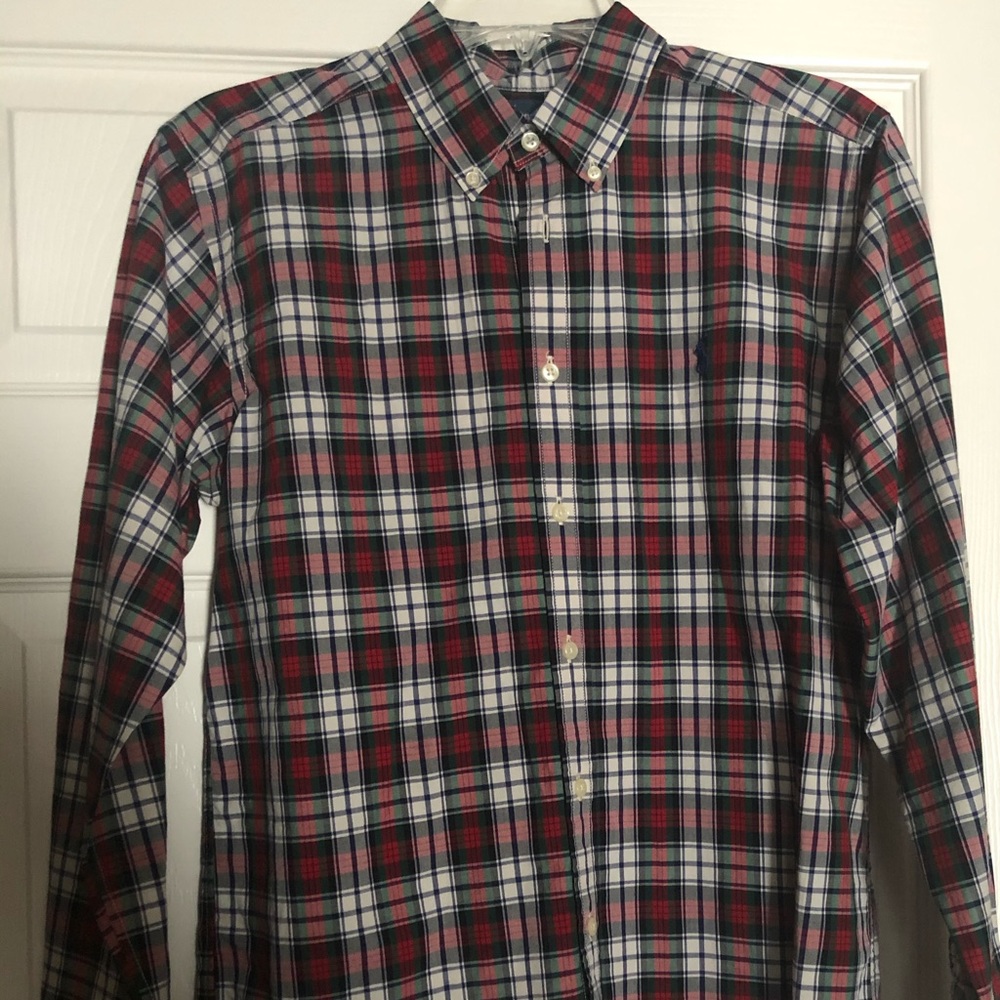 Boys Plaid Ralph Lauren Polo